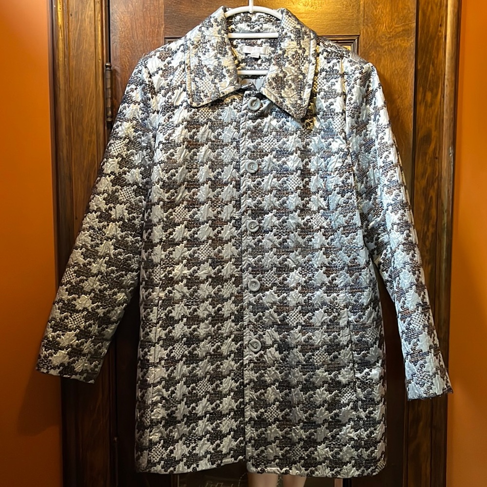 Vintage Metallic houndstooth Coat